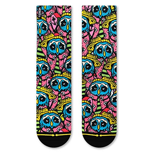 Taylor Reinhold Aloha Owl Mens Crew Sock X Large