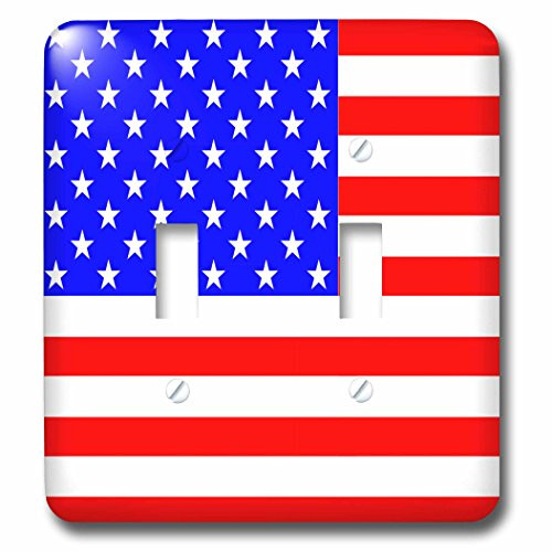 3dRose lsp-108363-2 American Flag Double Toggle Switch Multicolor 3dRose lsp-108363-2 American Flag Double Toggle Switch Multicolor