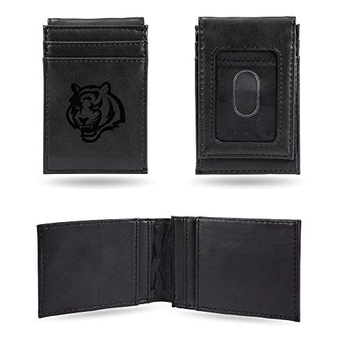 NFL Rico Industries Laser Engraved Front Pocket Wallet Cincinnati Bengals NFL Rico Industries Laser Engraved Front Pocket Wallet Cincinnati Bengals