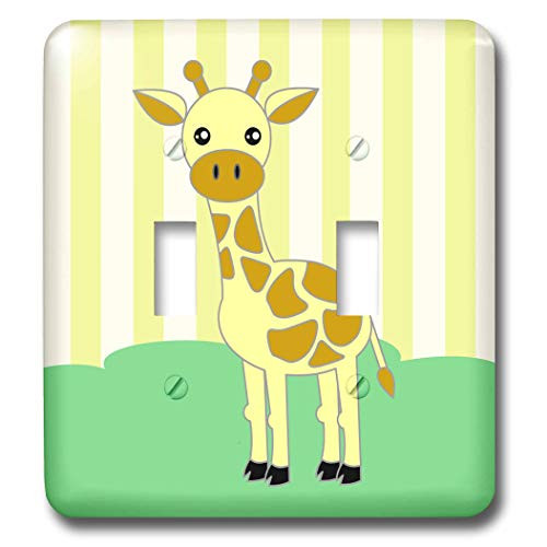 3dRose lsp-6354-2Baby Animals  Giraffe Double Toggle Switch Multicolor