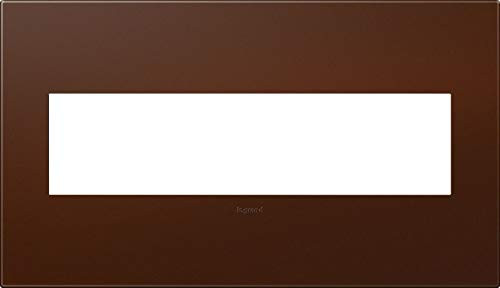 Legrand Adorne 4-Gang Soft Touch Russet Square Plastic Wall Plate- 151514