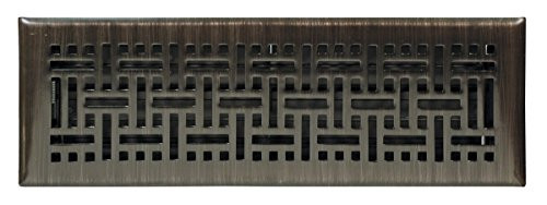 Accord Ventilation AMFRRBB214 Wicker Design Floor Register Oil Rubbed Bronze 2 x 14