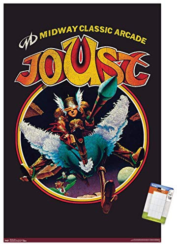 Trends International Midway Games - Joust - Logo Wall Poster 22_375 x 34 Premium Poster  and  Mount Bundle