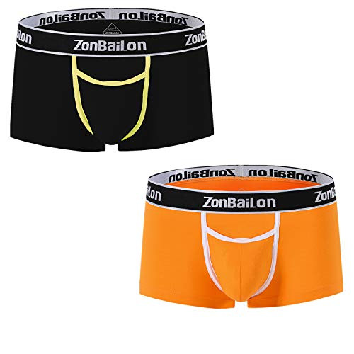 Bamboo Boxer Shorts for Men Boxer Briefs Open Fly Underpants XL 2-Pack