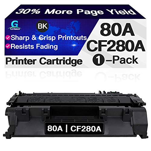 Go4max Compatible Toner Cartridge Replacement for HP 80A CF280A use for HP Laserjet Pro 400 M401a M401d M401dn M401dne M401dw M401n MFP M425dn M425dw Printer Black