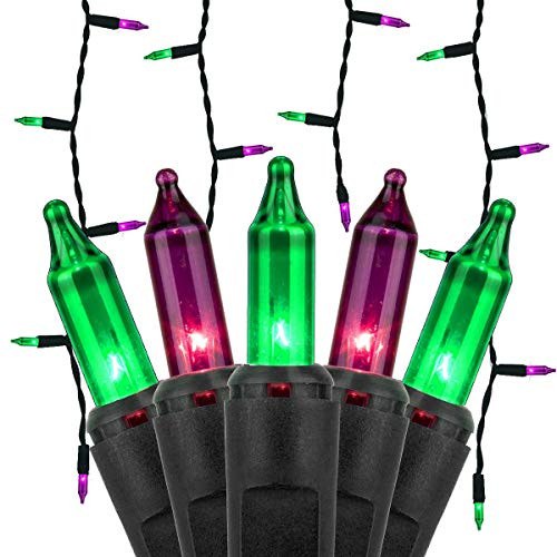 Kringle Traditions 8_5 ft 150 PurpleGreen Icicle Lights - Black Wire IndoorOutdoor Halloween Lights Kringle Traditions 8_5 ft 150 PurpleGreen Icicle Lights - Black Wire IndoorOutdoor Halloween Lights