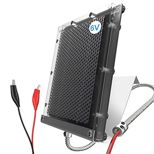 POWOXI Solar Panel for Deer Feeder 6V 1_5W Waterproof Solar Battery Charger with Mounting Bracket Alligator Clip Feeder Solar Panel 6 Volt Solar Panel