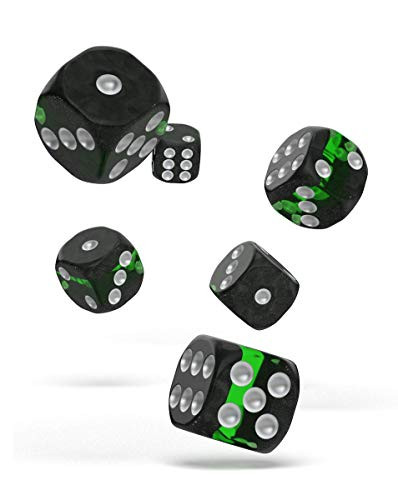 Oakie Doakie Dice D6 Dice 16 mm Enclave - Emerald 12 Role Playing Board Games