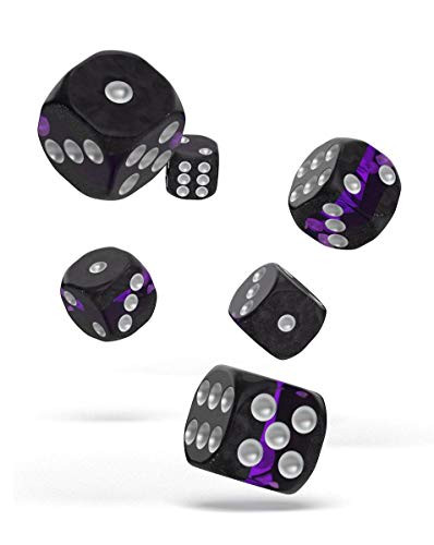 Oakie Doakie Dice D6 Dice 16 mm Enclave - Amethyst 12 Role Playing Board Games