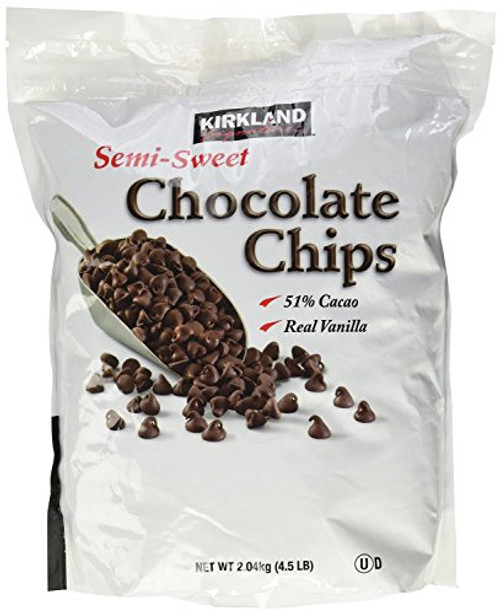 Kirkland Semi Sweet Chocolate Chips 1 x 2_04kg Kirkland Semi Sweet Chocolate Chips 1 x 2_04kg