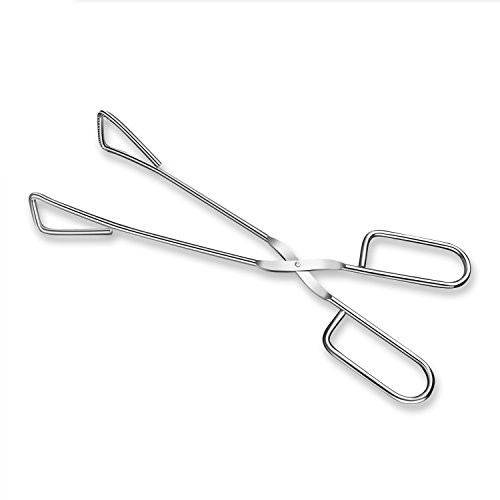 Food Tongs, Hiash Heavy Duty Stainless Steel Kitchen Tongs for Cooking, Barbecue, Serving Scissors Tongs - Buffet Pliers 11 Inch