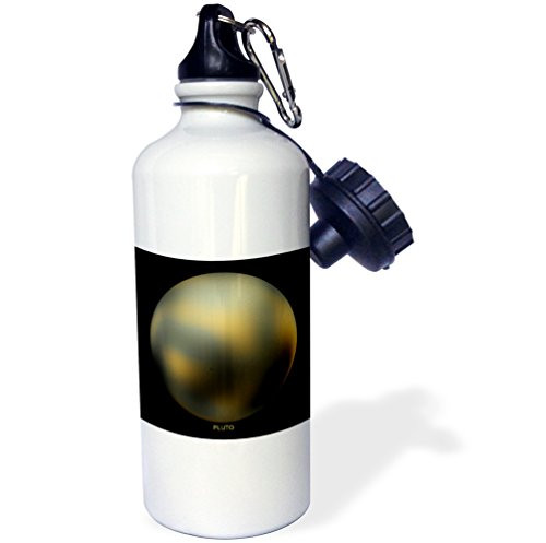 3dRose Solar System Pluto Former Planet Sports Water Bottle 21 oz Brown