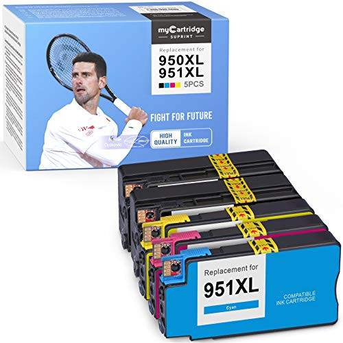 myCartridge SUPRINT Compatible Ink Cartridge Replacement for HP 950XL 951XL 950 XL 951 XL use with OfficeJet 8600 8610 8620 8630 8625 8100 2 Black 1 Cyan 1 Magenta 1 Yellow 5-Pack myCartridge SUPRINT Compatible Ink Cartridge Replacement for HP 950XL 951XL 950 XL 951 XL use with OfficeJet 8600 8610 8620 8630 8625 8100 2 Black 1 Cyan 1 Magenta 1 Yellow 5-Pack