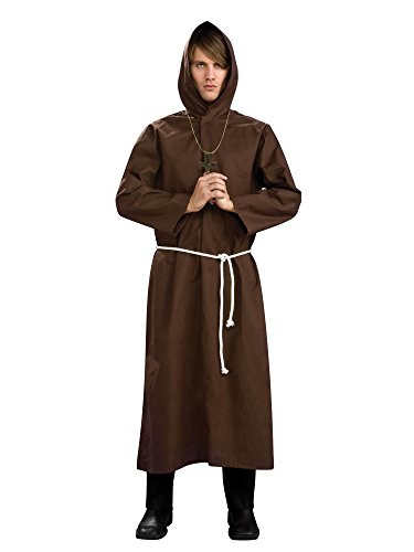 Rubies Mens Monk Robe Costume Brown X-Large