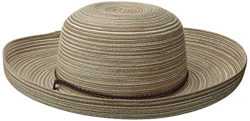 San Diego Hat Company Womens Mixed Braid Kettle Brim Sun Hat Beige One Size