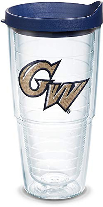 Tervis George Washington Colonials Logo Tumbler with Emblem and Navy Lid 24oz Clear Tervis George Washington Colonials Logo Tumbler with Emblem and Navy Lid 24oz Clear