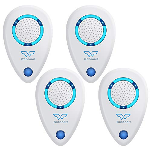 WahooArt Ultrasonic Pest Repeller Newst Electronic Pest Repellent Plug in Indoor Pest Control for Insects Mosquito Mouse Cockroaches Rats Bug Spider Ant Human and Pet Safe