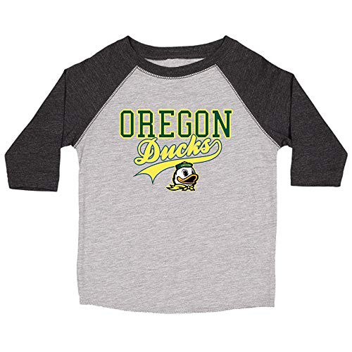College Kids NCAA Oregon Ducks Youth Home Run Raglan Tee Size 14-16Large Black College Kids NCAA Oregon Ducks Youth Home Run Raglan Tee Size 14-16Large Black
