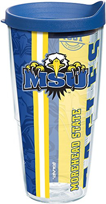 Tervis 1229678 Morehead State Eagles College Pride Tumbler with Wrap and Blue Lid 24oz Clear Tervis 1229678 Morehead State Eagles College Pride Tumbler with Wrap and Blue Lid 24oz Clear