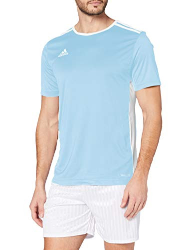 adidas mens Youth Entrada 18 Jersey Clear BlueWhite Youth Medium