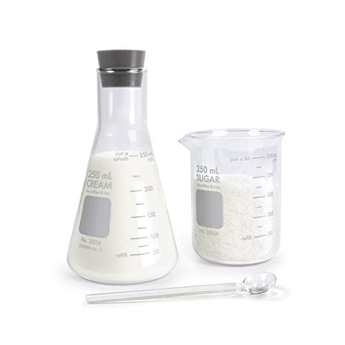 Fred and Friends Fred Good Chemistry - Cream and Sugar Set 250 mL Clear Fred and Friends Fred Good Chemistry - Cream and Sugar Set 250 mL Clear