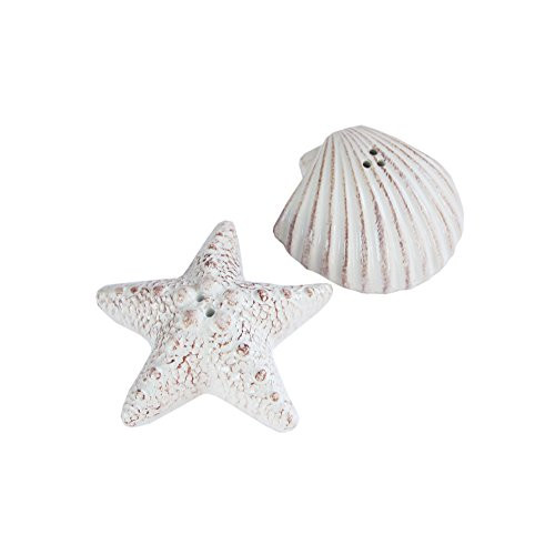 American Atelier Seashore Salt & Pepper Shakers, White