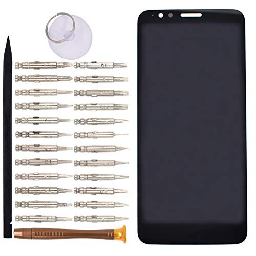 Brazil Version Black Moto E 6th Gen Display LCD Touch Digitizer Screen with Adhesive Replacement for Motorola Moto E6 XT2005-3 XT2005-1