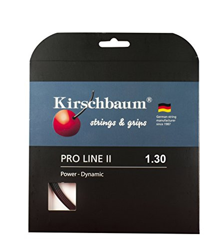 Kirschbaum Set Pro Line II Tennis String, 1.30mm/16-Gauge, Black