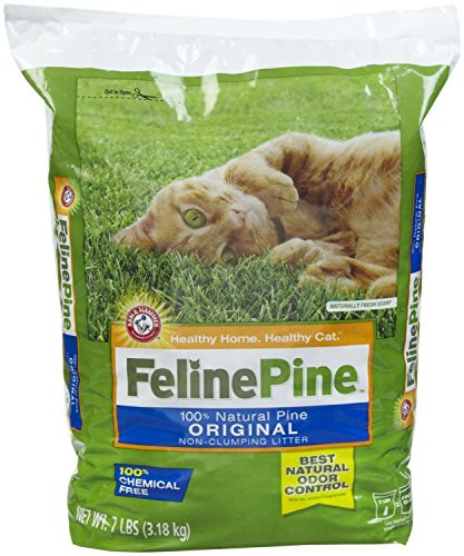 Feline Pine Original Cat Litter 7-Pound Bags Pack of 2
