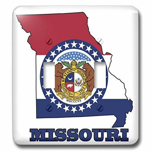 3dRose lsp-58746-2 State Flag in The Outline map and Letters for Missouri Double Toggle Switch 3dRose lsp-58746-2 State Flag in The Outline map and Letters for Missouri Double Toggle Switch