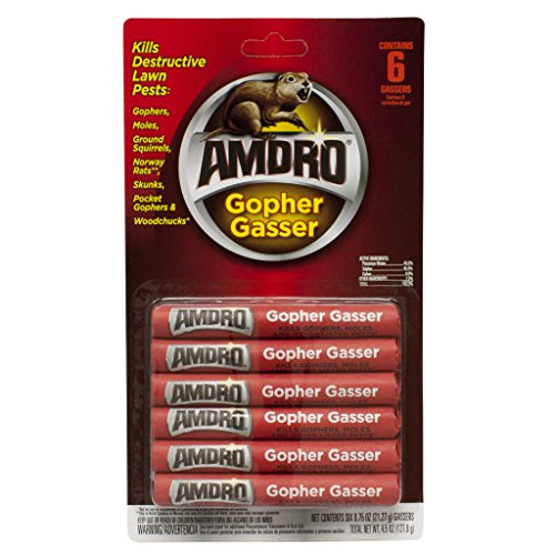 Amdro Gopher Gasser Sticks -1 Package 6 Sticks Total