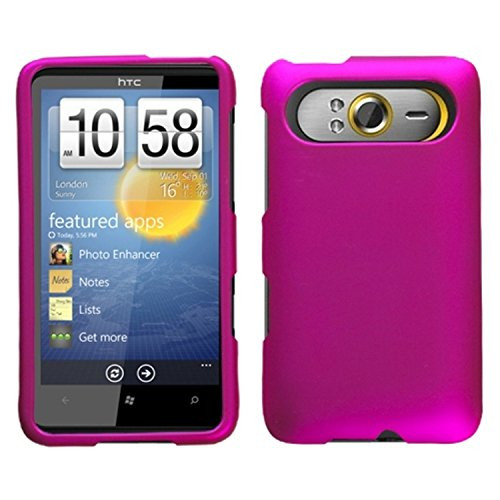 MyBat HTC HD7 Titanium Solid Phone Protector Cover - Retail Packaging - Hot Pink