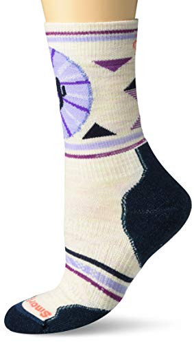 Smartwool PhD Outdoor Light Pattern Crew Moonbeam MD Womens Shoe 7-9_5