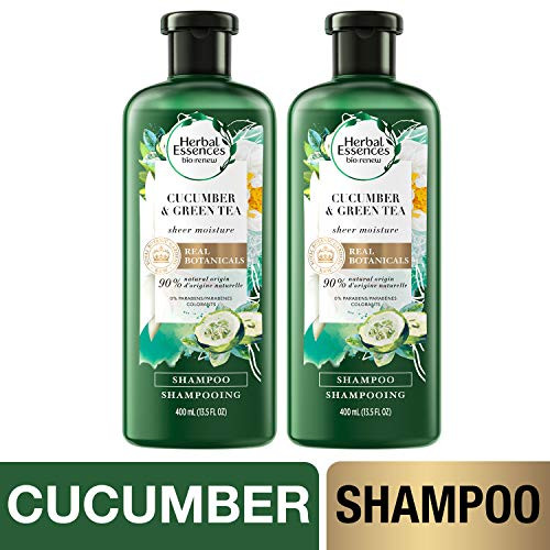 Herbal Essences Volume Shampoo With Natural Source Ingredients For Fine Hair Color Safe BioRenew Cucumber  and  Green Tea 13_5 fl oz Twin Pack