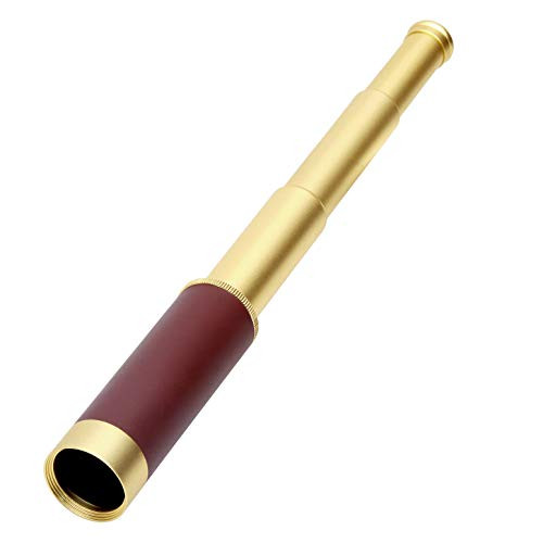 Pirate Telescope Monocular Mini Spyglass Kids Adults Collapsible Vintage Brass Telescopes Handheld Zoomable Portable for Cruise Ship Travel Watching Games Hiking Hunting Pirate Telescope Monocular Mini Spyglass Kids Adults Collapsible Vintage Brass Telescopes Handheld Zoomable Portable for Cruise Ship Travel Watching Games Hiking Hunting