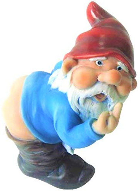 Funny Guy Mugs Garden Gnome Statue - Mooning Gnome - IndoorOutdoor Garden Gnome Sculpture for Patio Yard or Lawn Funny Guy Mugs Garden Gnome Statue - Mooning Gnome - IndoorOutdoor Garden Gnome Sculpture for Patio Yard or Lawn