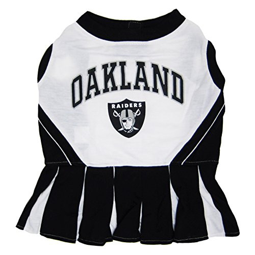 Oakland Raiders NFL Cheerleader Dress For Dogs - Size Medium Oakland Raiders NFL Cheerleader Dress For Dogs - Size Medium