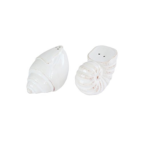 American Atelier Seashore Salt & Pepper Shaker Set, White