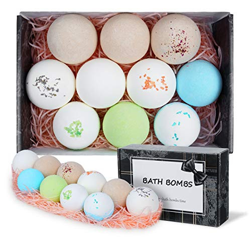 10 Extra Large Bath Bombs for Women  and  Men Organic Bath Bombs Bubble  and  Spa Bath bombs Handmade Essential Oil Bath Bombs Natural Ingredients Relaxing Scents Relaxation Gifts for Birthday Valentines