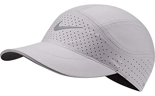 Nike Aerobill Featherlight Dri-Fit Cap Hat GraySilver One Size