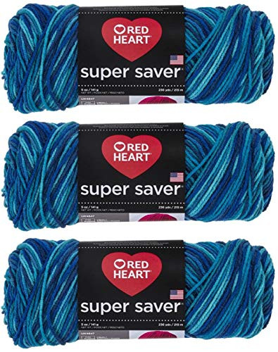 Red Heart E300-3944 Red Heart Super Saver Yarn - Macaw