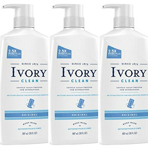 Ivory Clean Body Wash Pump Original 30 Fl_ Oz_ Pack of 3