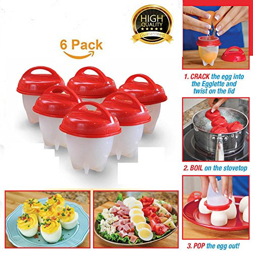 Yamissi Egg Cooker Hard, Egg Cooker,6PCS Silicone egglettes Egg Cookers Hard Without the Shell,Egg Cups,Egg Poachers,AS SEEN ON TV,Hard&Soft Maker,Boil eggies Eggs Without the Egg Shell (Pack of 6) Yamissi Egg Cooker Hard, Egg Cooker,6PCS Silicone egglettes Egg Cookers Hard Without the Shell,Egg Cups,Egg Poachers,AS SEEN ON TV,Hard&Soft Maker,Boil eggies Eggs Without the Egg Shell (Pack of 6)