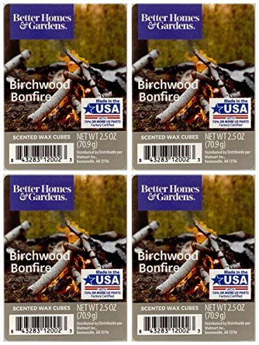 Better Homes and Gardens Birchwood Bonfire Wax Cubes 4-Pack