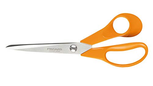Fiskars 1000815 General Purpose Scissors Total Length 21 cm Quality SteelSynthetic Material Classic one Orange