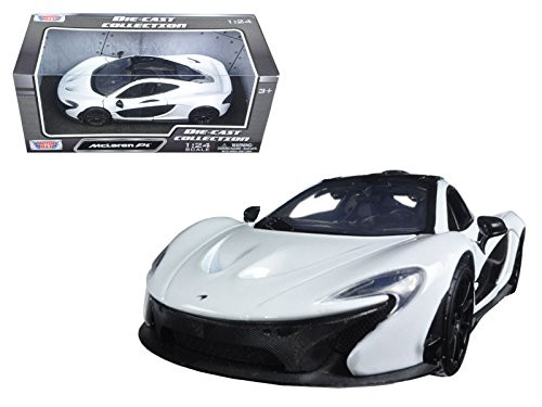 Motor Max 124 WB McLaren P1 Diecast Vehicle White Motor Max 124 WB McLaren P1 Diecast Vehicle White