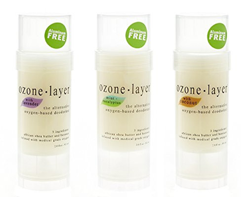 Ozone Layer Deodorant - The All Natural Oxygen Based Deodorant Most-Popular 3-Pack