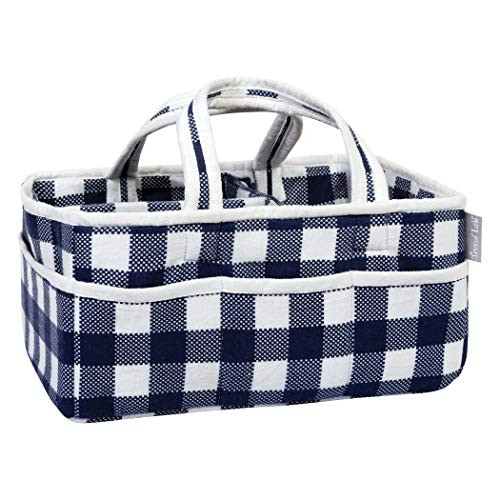 Trend Lab 103586 Storage Caddy Navy  and  White Buffalo Check
