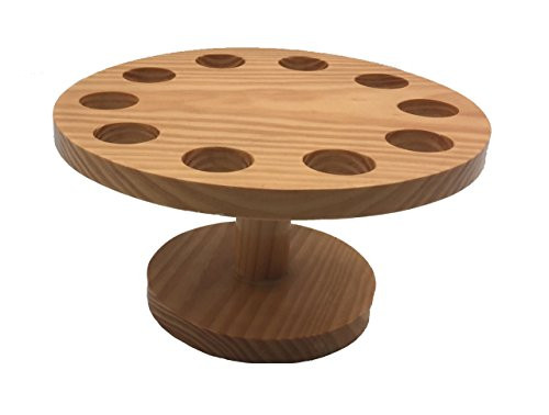 JapanBargain S-4081 Wooden Cone and Temaki Stand Sushi Hand Roll Display Holder, 10 Holes