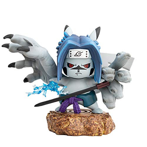 DOMAN Naruto Actions Figures Pikachu Cosplay Uchiha Sasuke Figure Statues Collection Birthday Gifts PVC 4